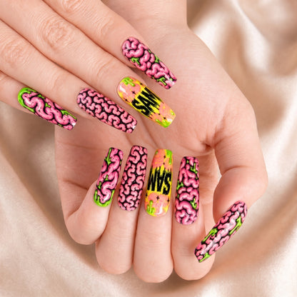 Zombie Brain - Personalized Press-On Nails