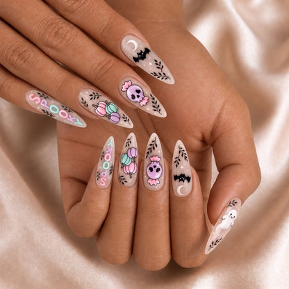 Cute Ghost - Personalized Press-On Nails