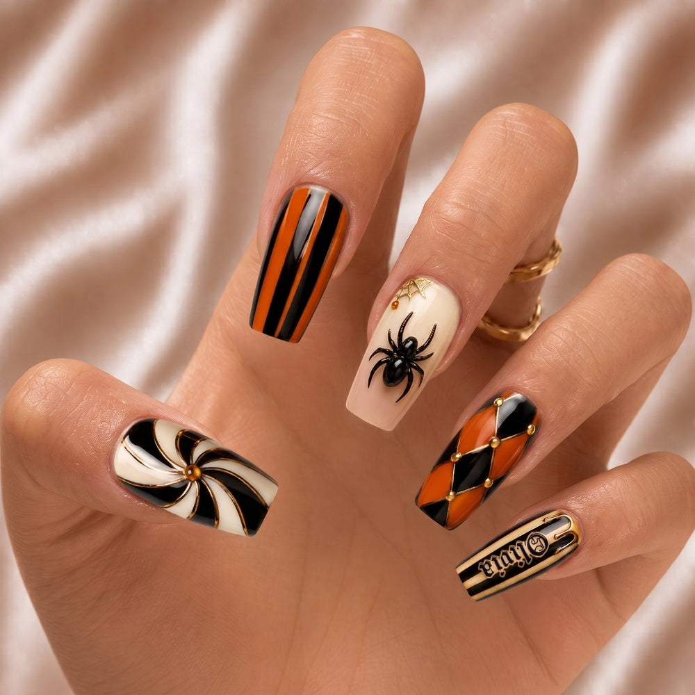 Goth Halloween - Personalized Press-On Nails