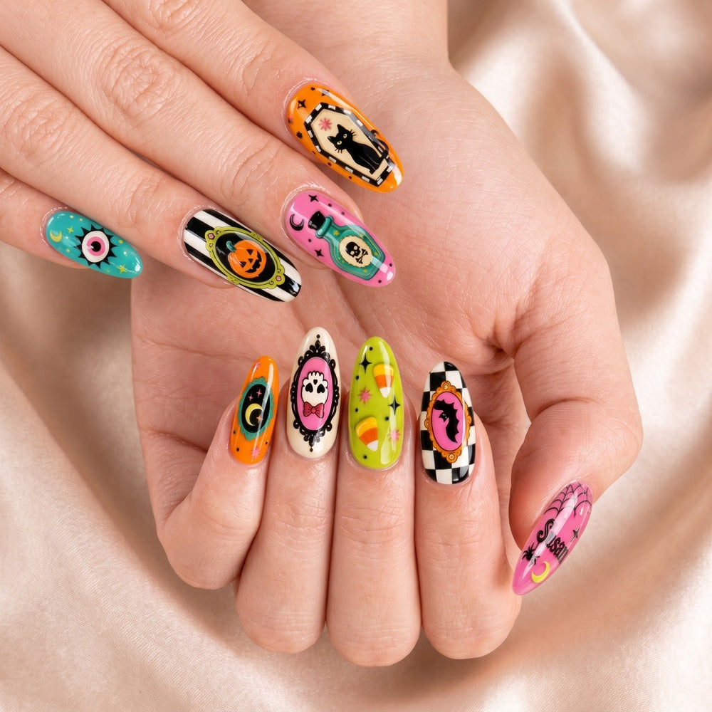 Retro Spooky - Personalized Press-On Nails