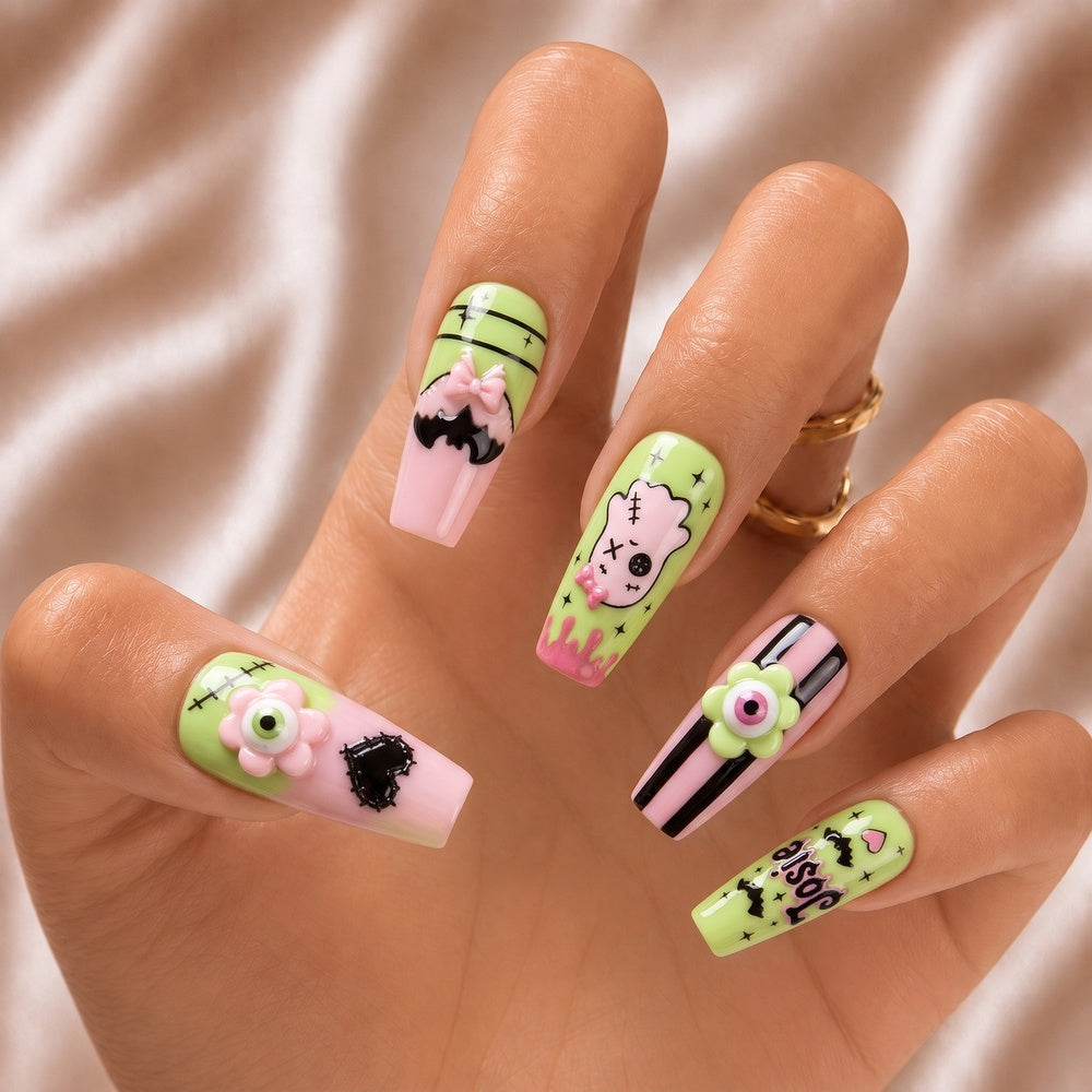 Pastel Goth - Personalized Press-On Nails