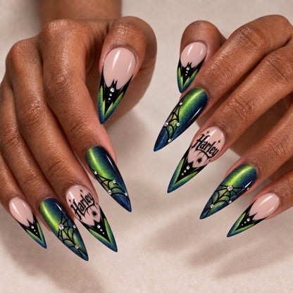Bat French - Personalized Press-On Nails