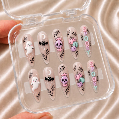 Cute Ghost - Personalized Press-On Nails