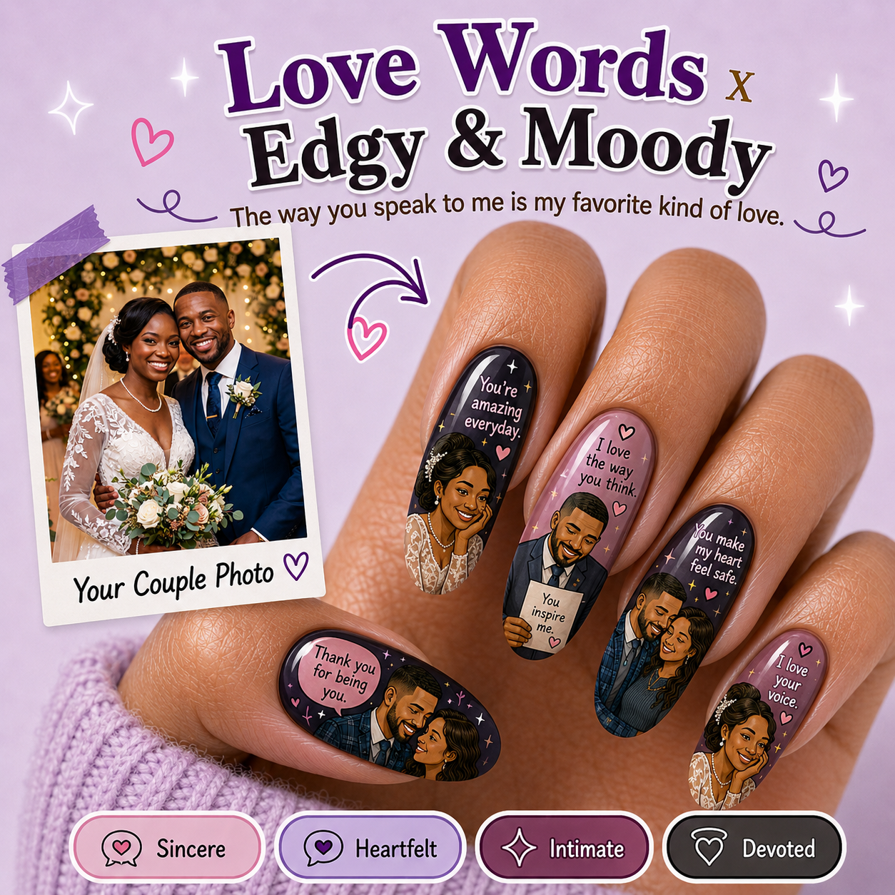 CUSTOMIZE COUPLE NAIL
