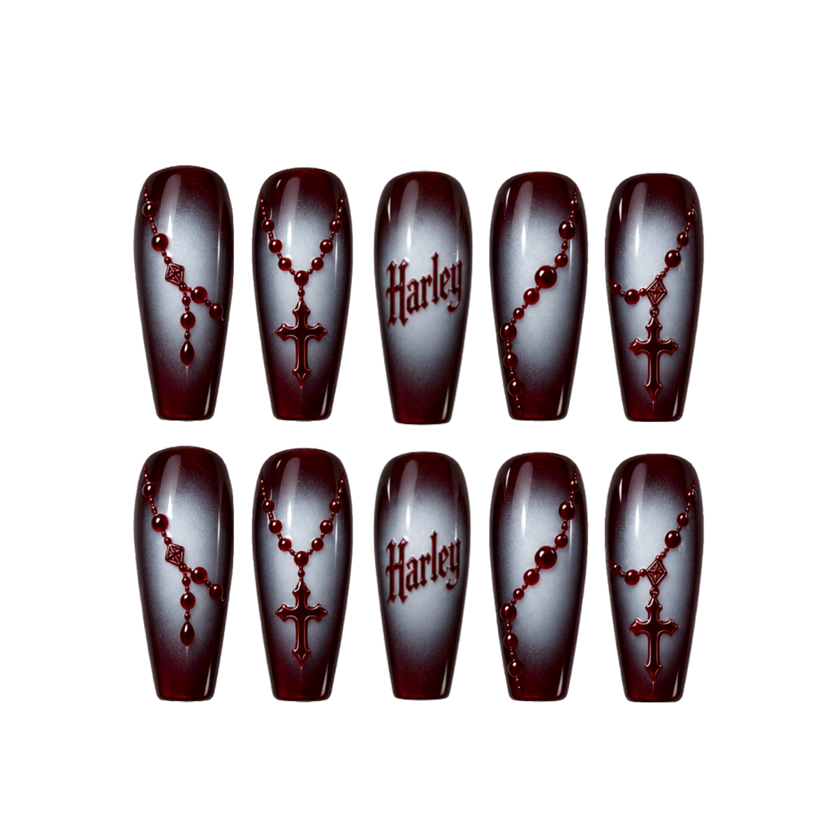 Rosary - Personalized Press-On Nails