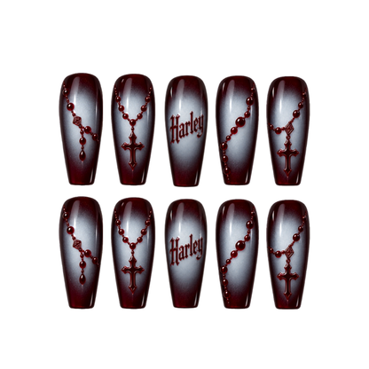 Rosary - Personalized Press-On Nails