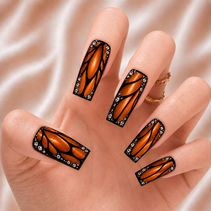 Monarch Butterfly - Press-On Nails
