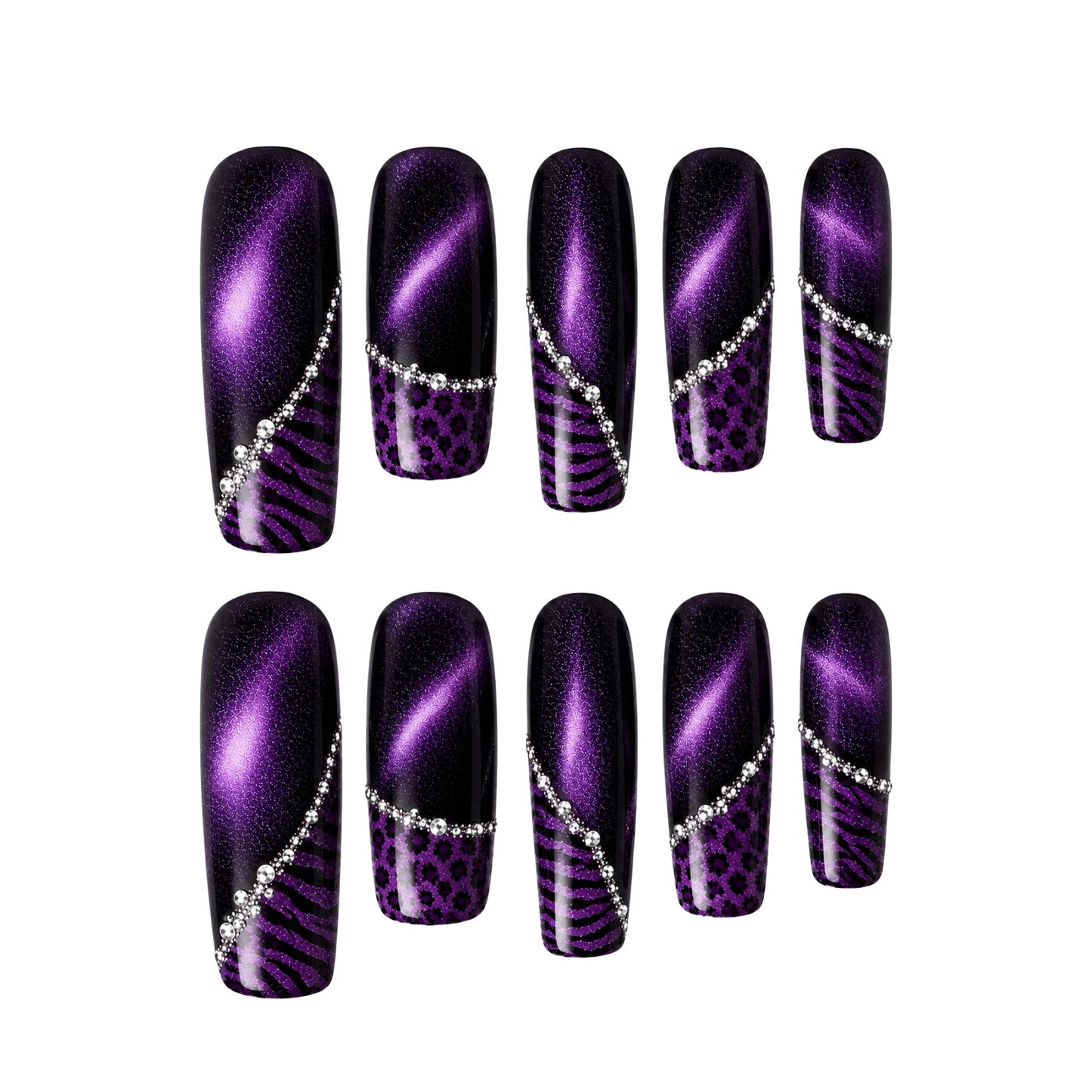 Purple Leopard - Press-On Nails