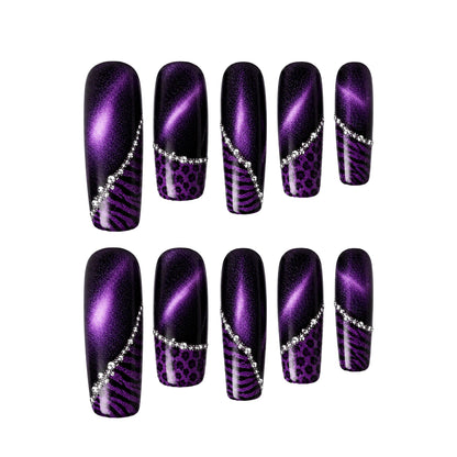 Purple Leopard - Press-On Nails
