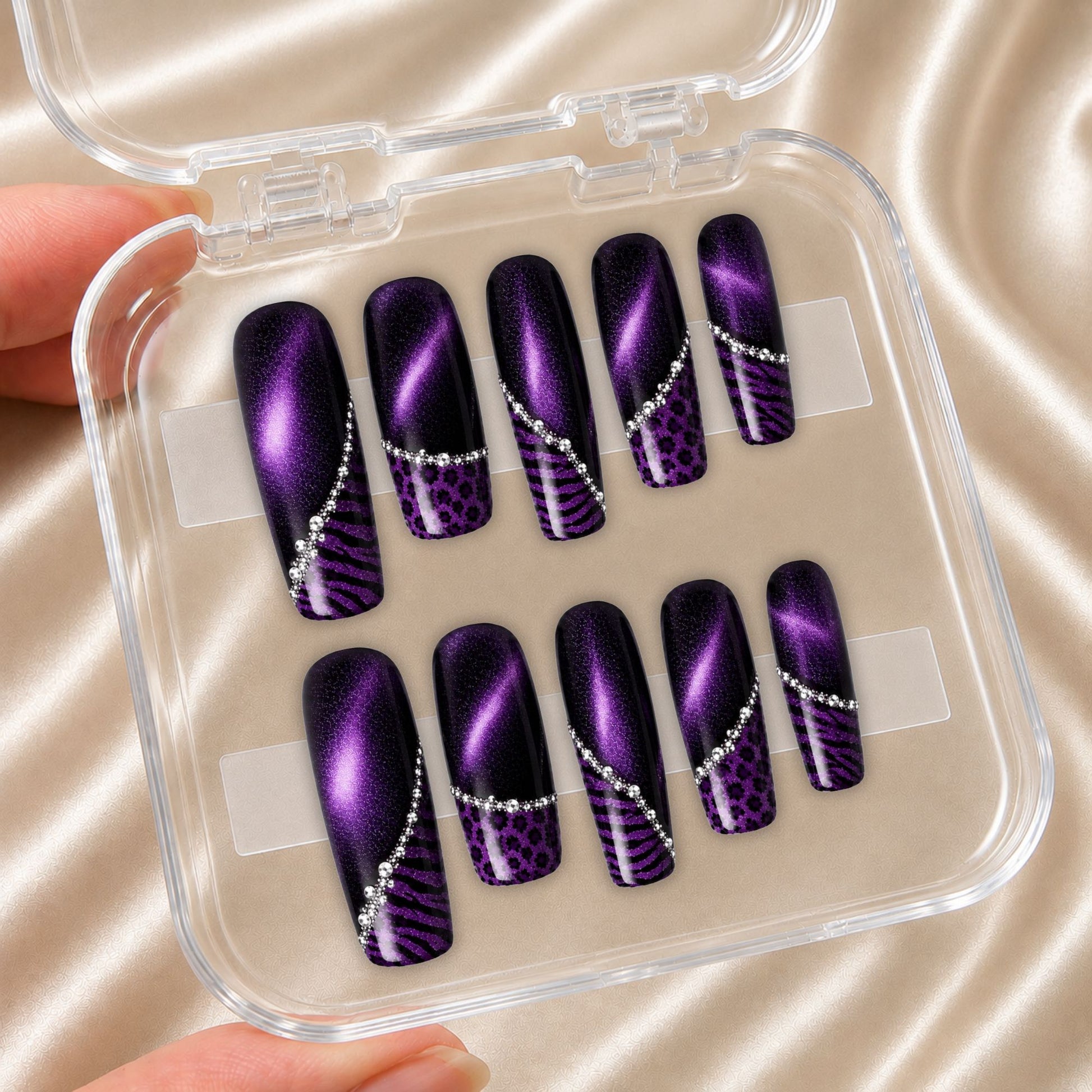 Purple Leopard - Press-On Nails