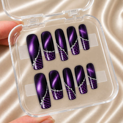 Purple Leopard - Press-On Nails