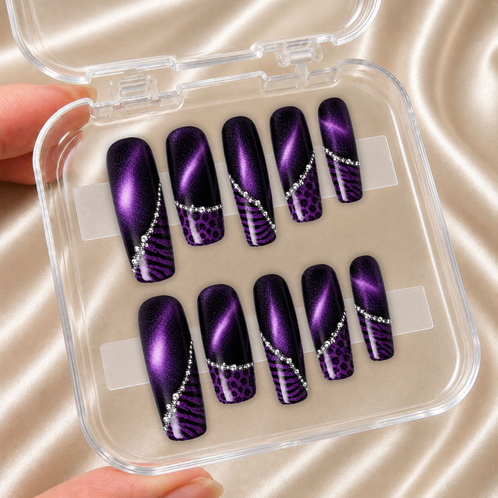 Purple Leopard - Press-On Nails