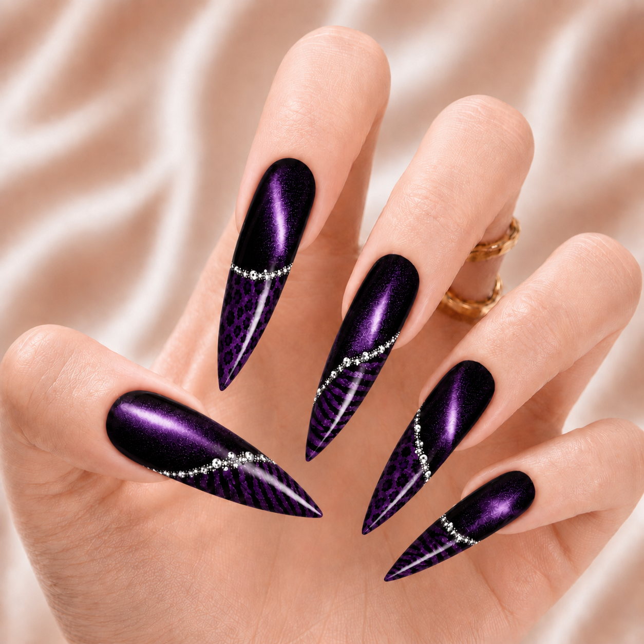 Purple Leopard - Press-On Nails
