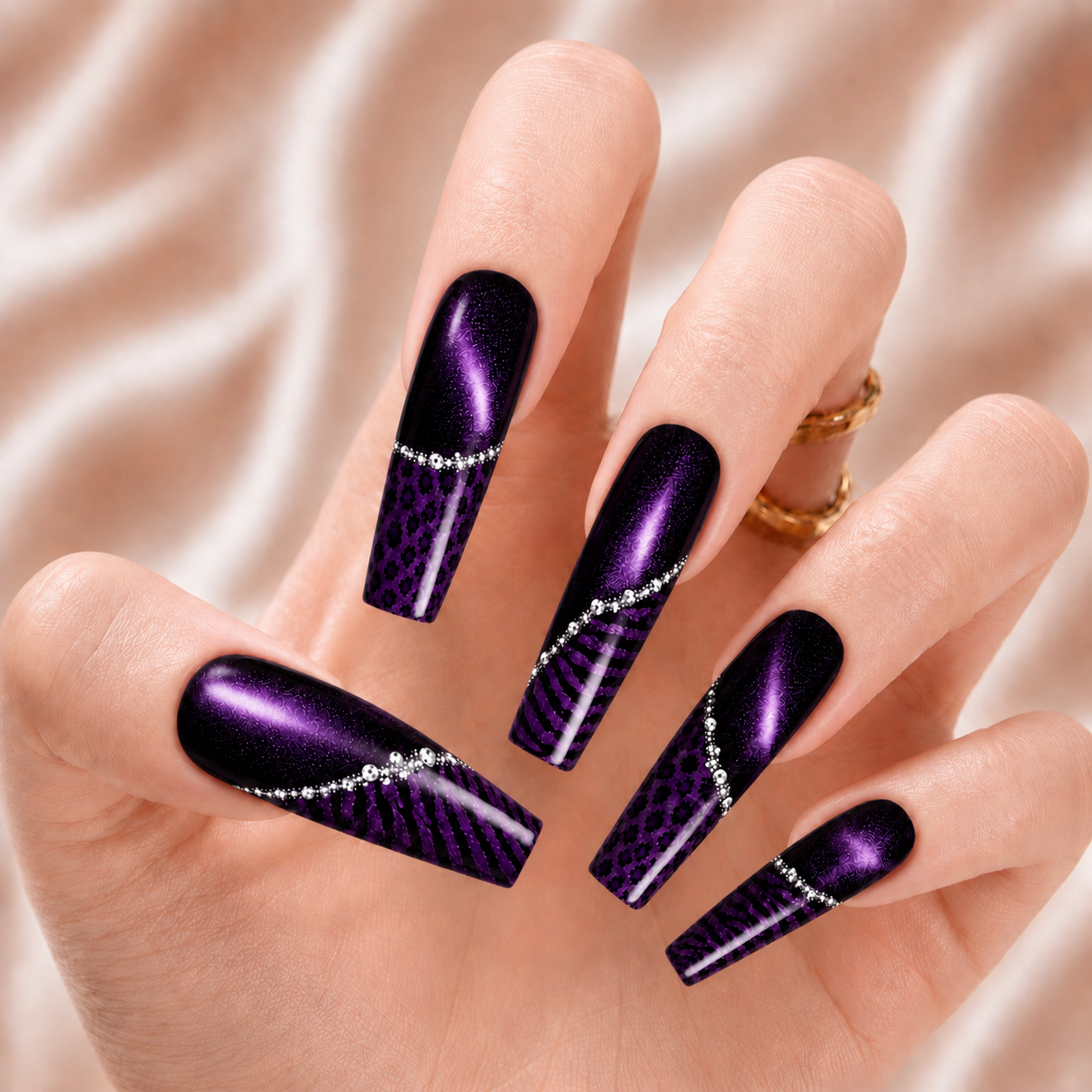 Purple Leopard - Press-On Nails