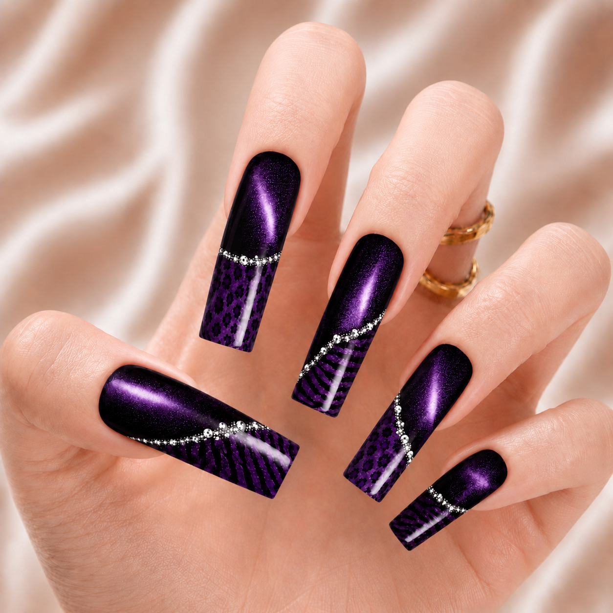 Purple Leopard - Press-On Nails