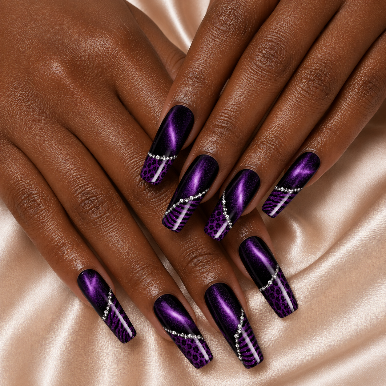 Purple Leopard - Press-On Nails