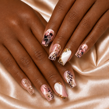 Floral Leopard - Press-On Nails