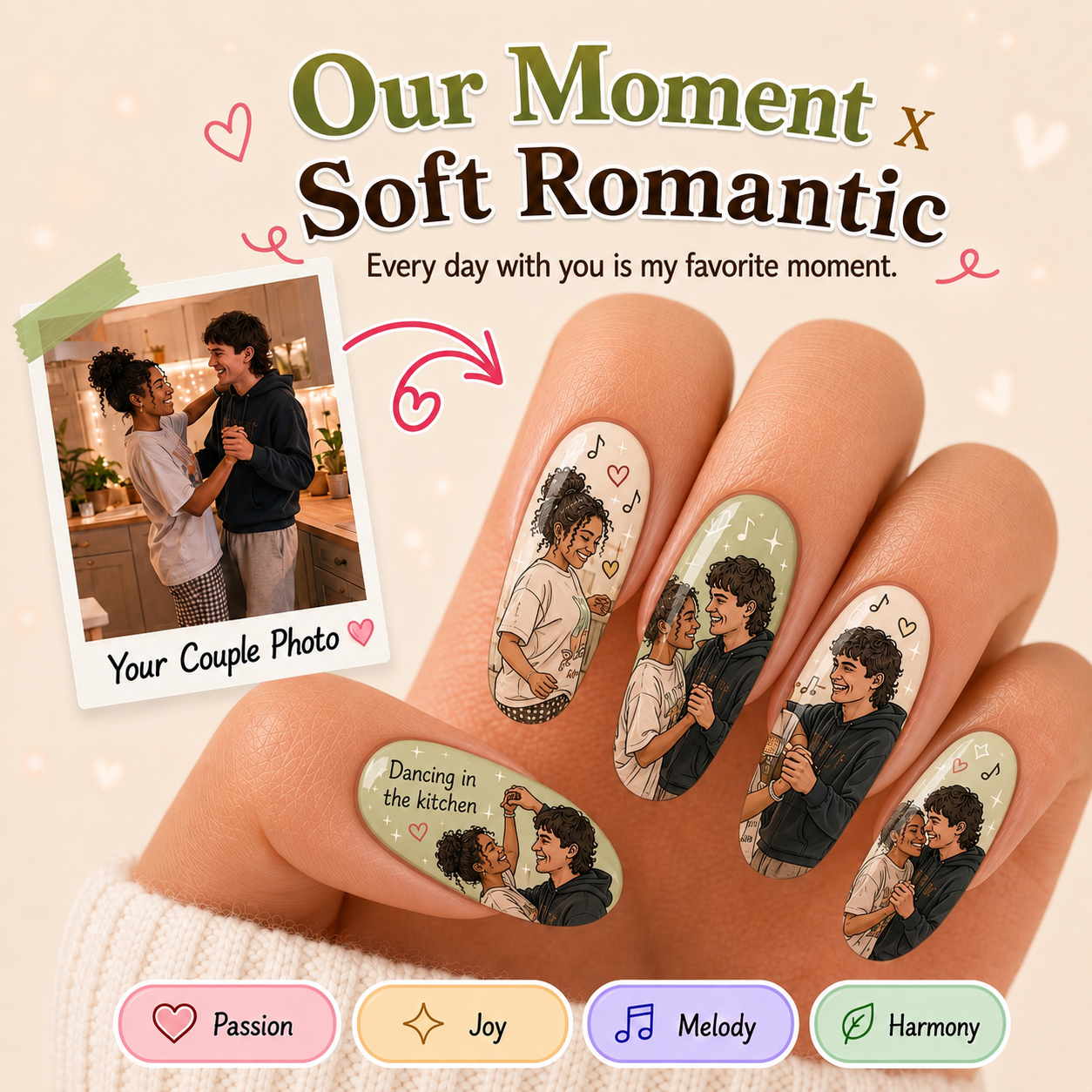 CUSTOMIZE COUPLE NAIL