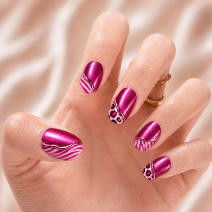 Pink Leopard - Press-On Nails