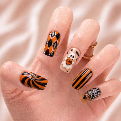 Pumpkin Parade – Personalized Press-On Nails