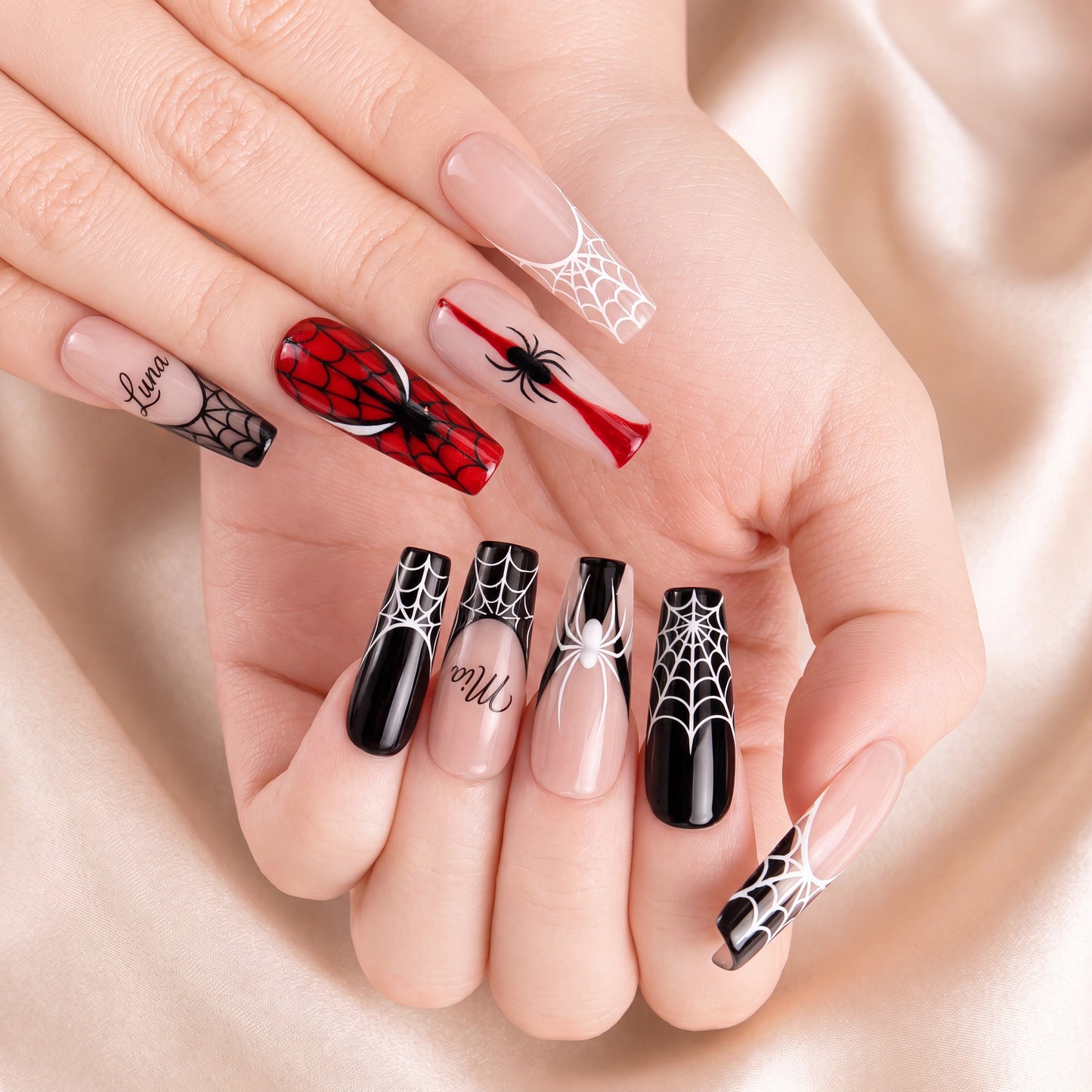 Spider Hero Web – Personalized Press-On Nails