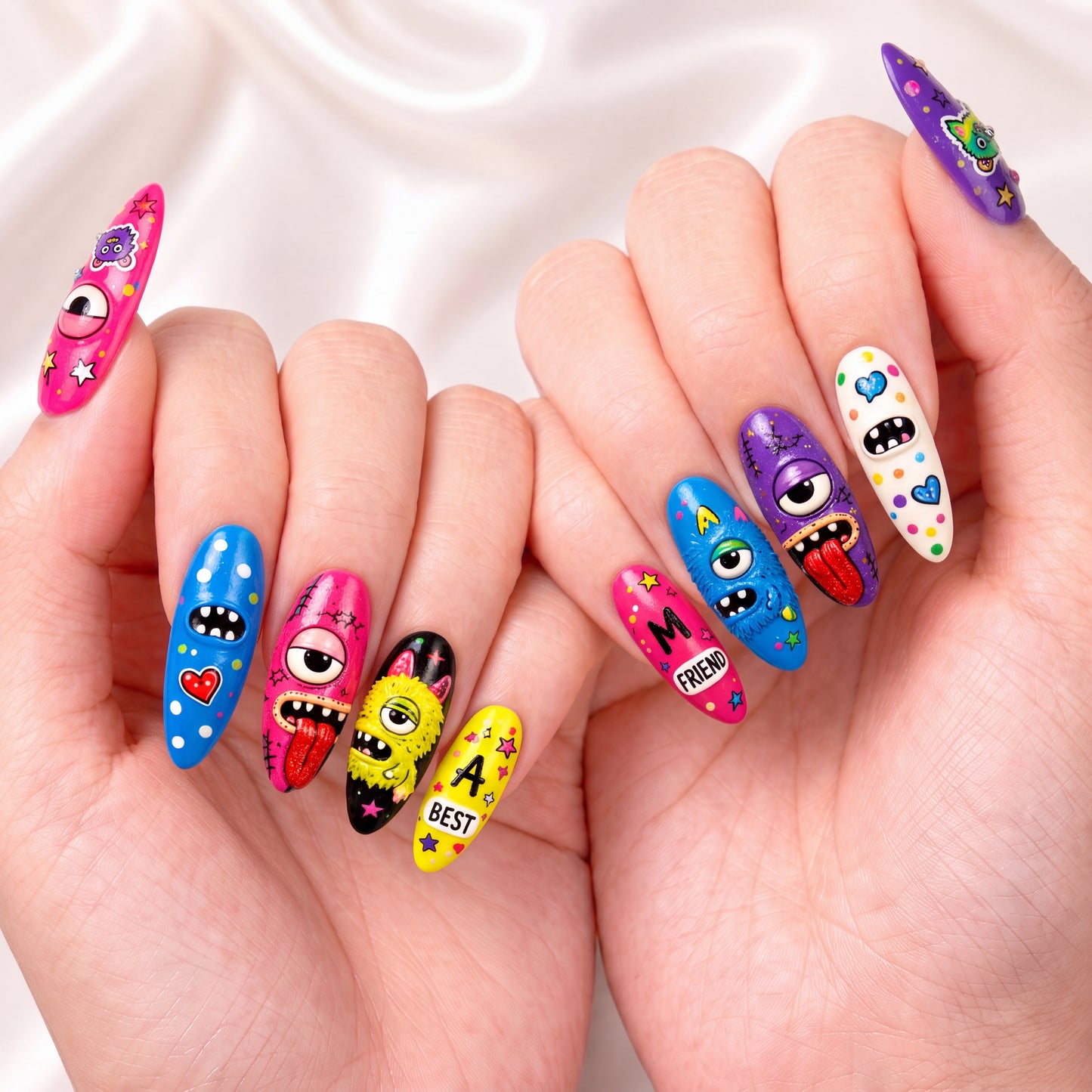 Fuggler Monster Bestie - Personalized Press-On Nails