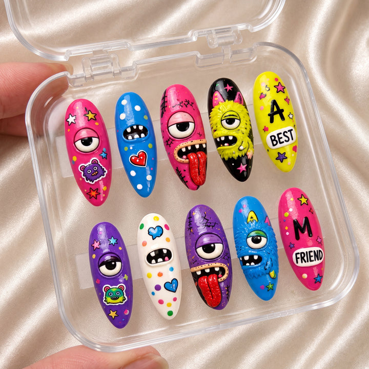 Fuggler Monster Bestie - Personalized Press-On Nails