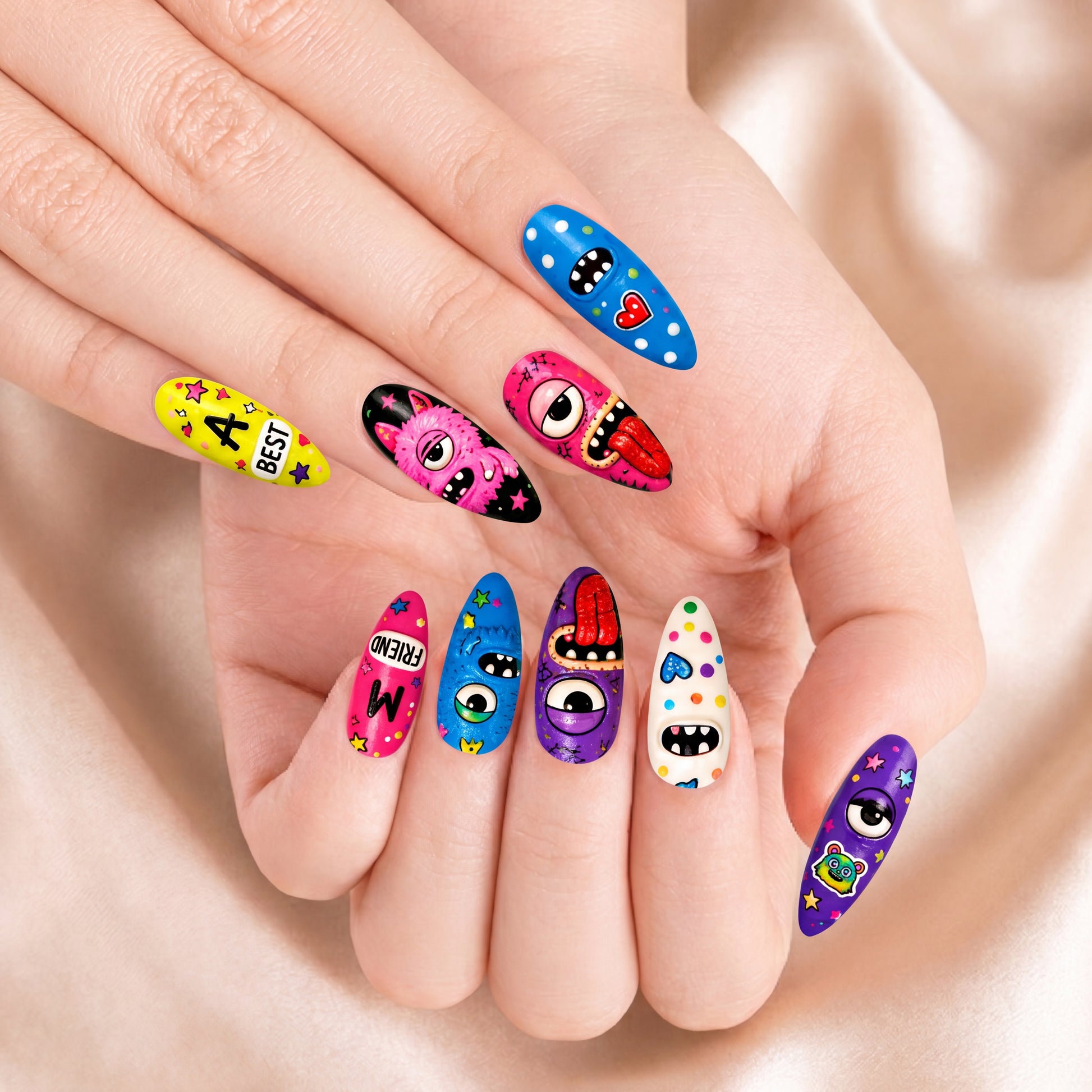 Fuggler Monster Bestie - Personalized Press-On Nails