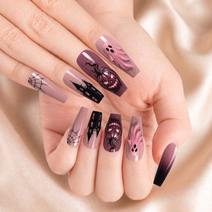 Dusty Rose Haunting- Personalized Press-On Nails