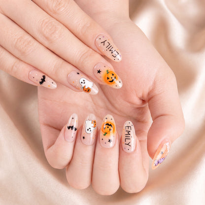 Sweet Boo Pumpkin - Personalized Press-On Nails