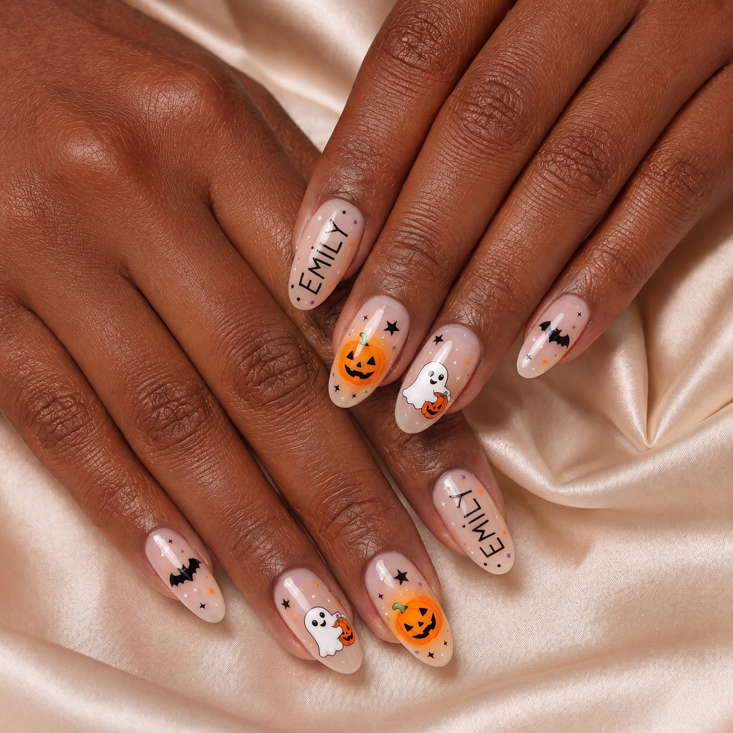 Sweet Boo Pumpkin - Personalized Press-On Nails