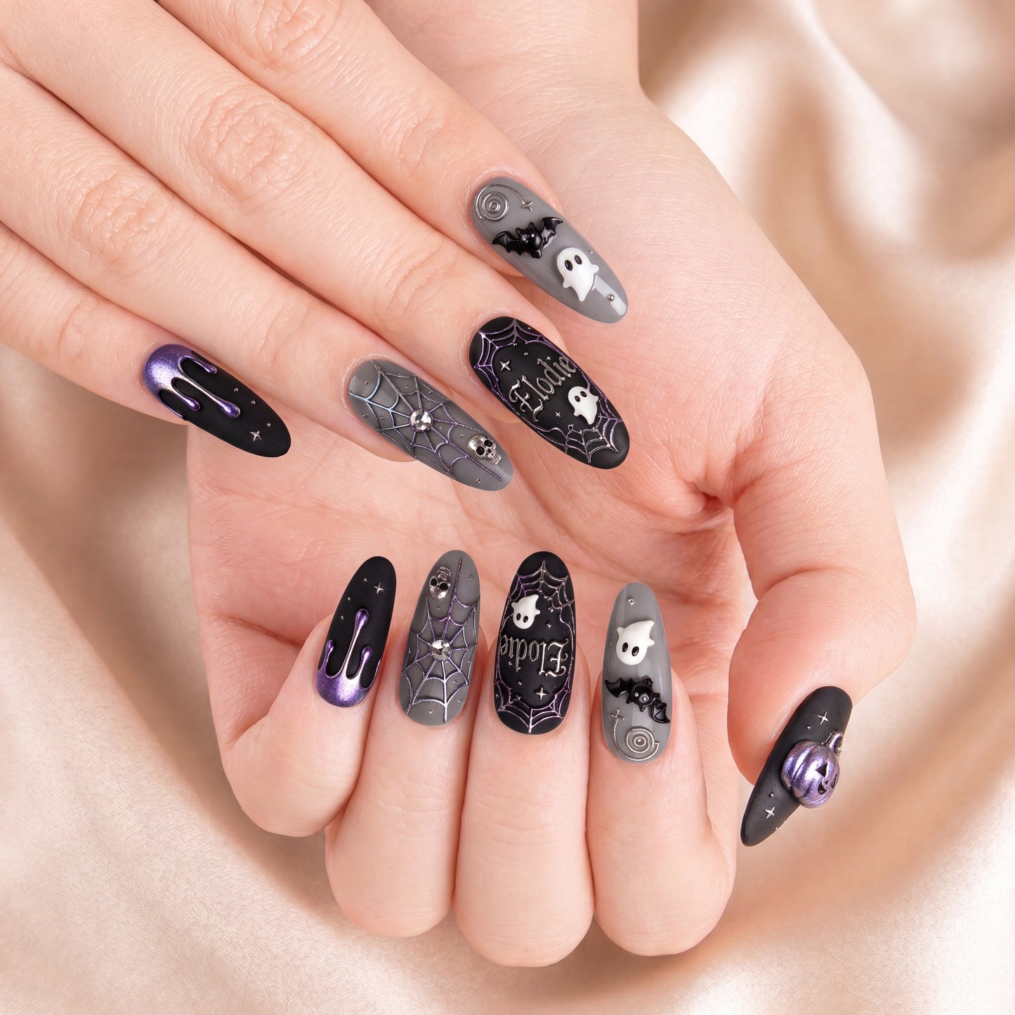 Violet Haunt – Personalized Press-On Nails