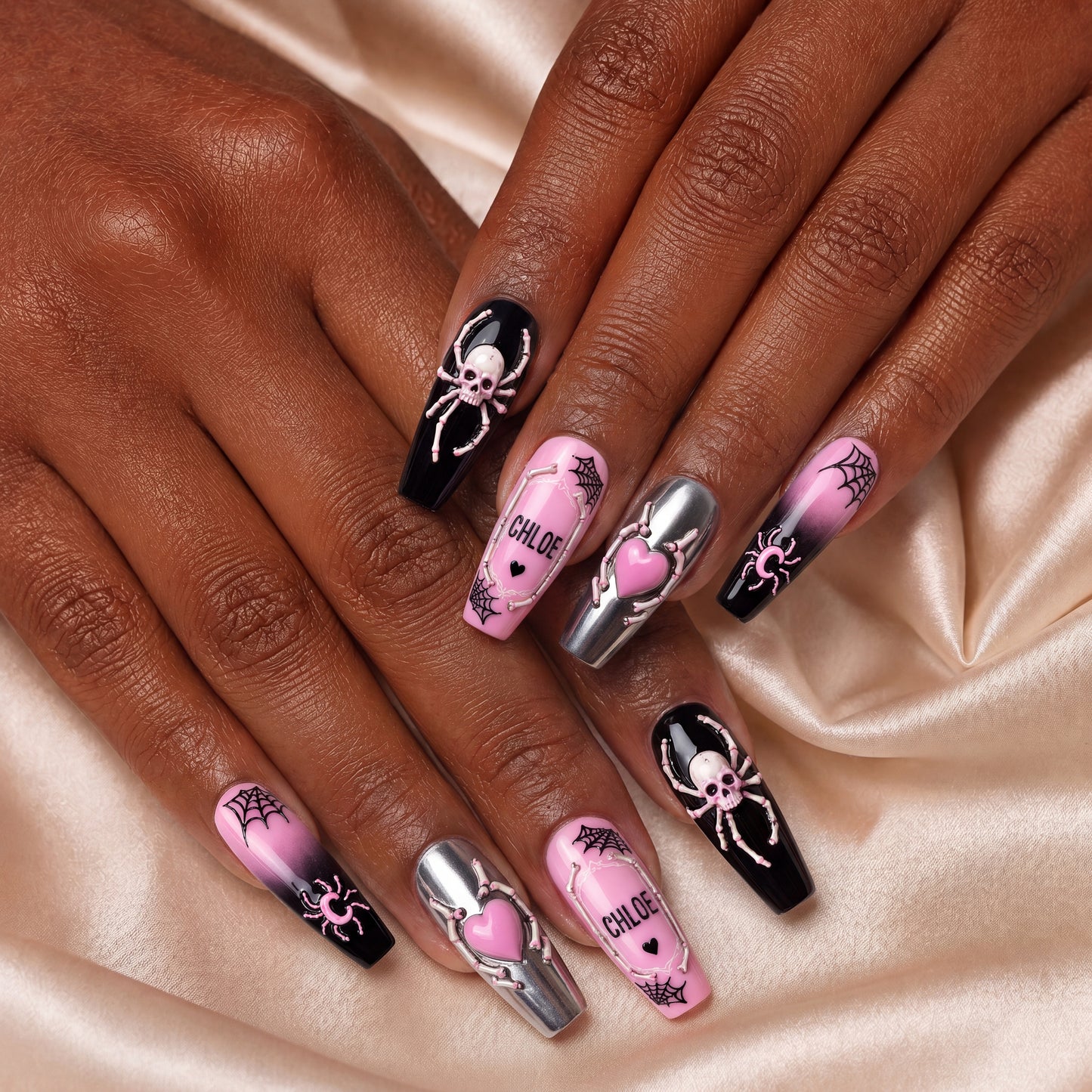 Pink Requiem – Personalized Press-On Nails