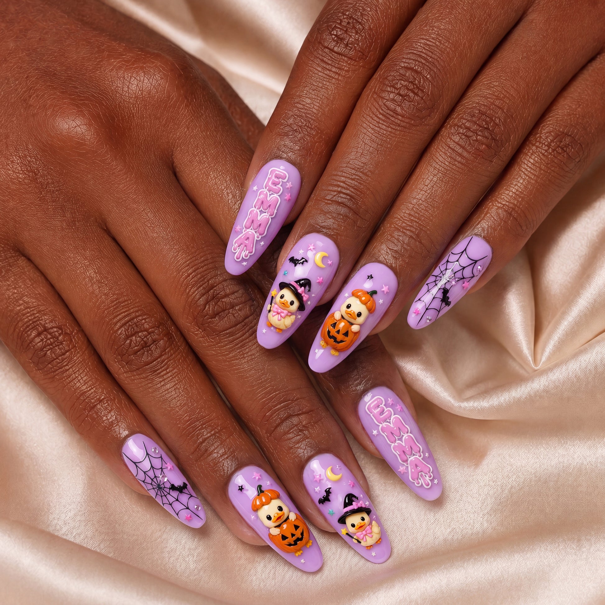 Booberry Duck - Personalized Press-On Nails