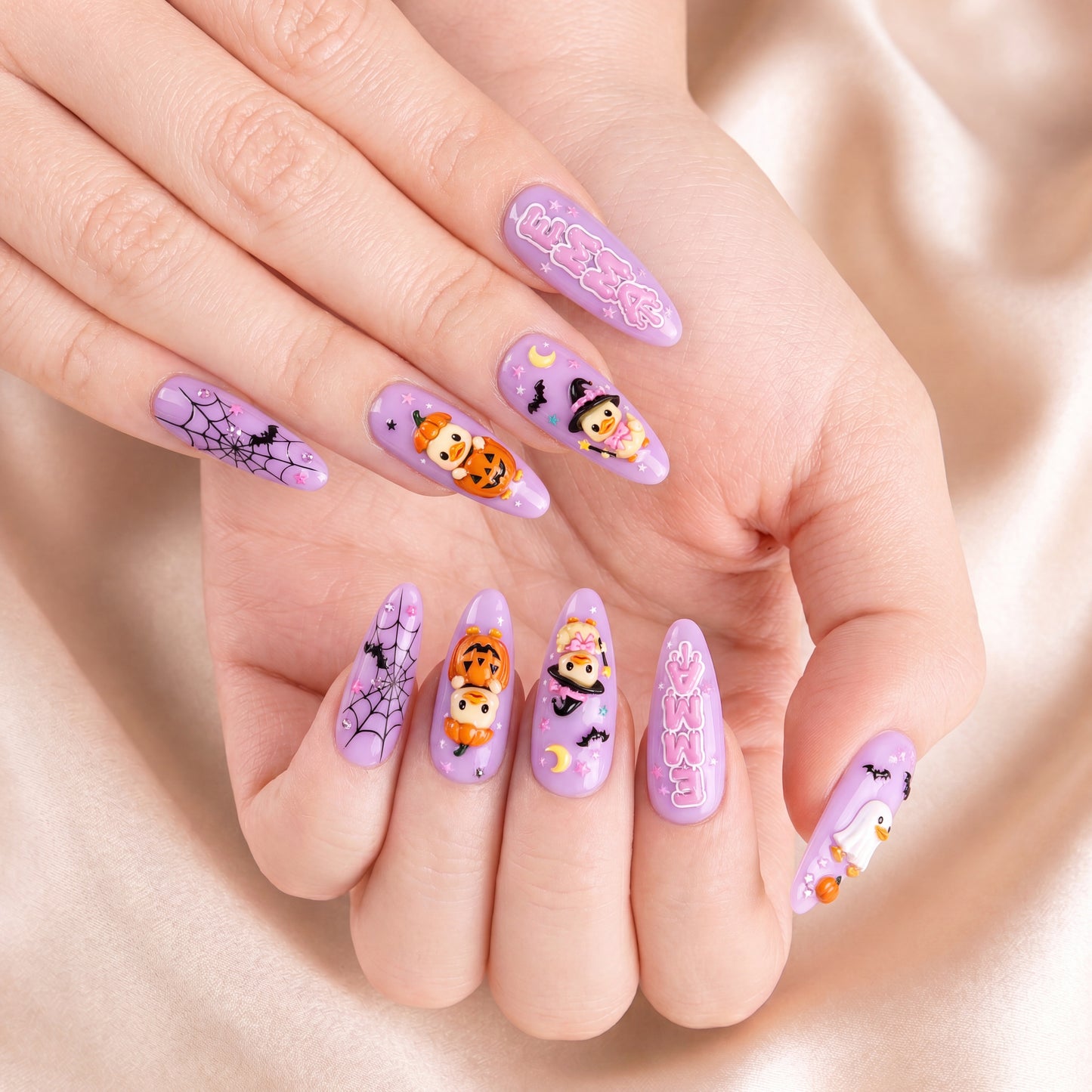 Booberry Duck - Personalized Press-On Nails