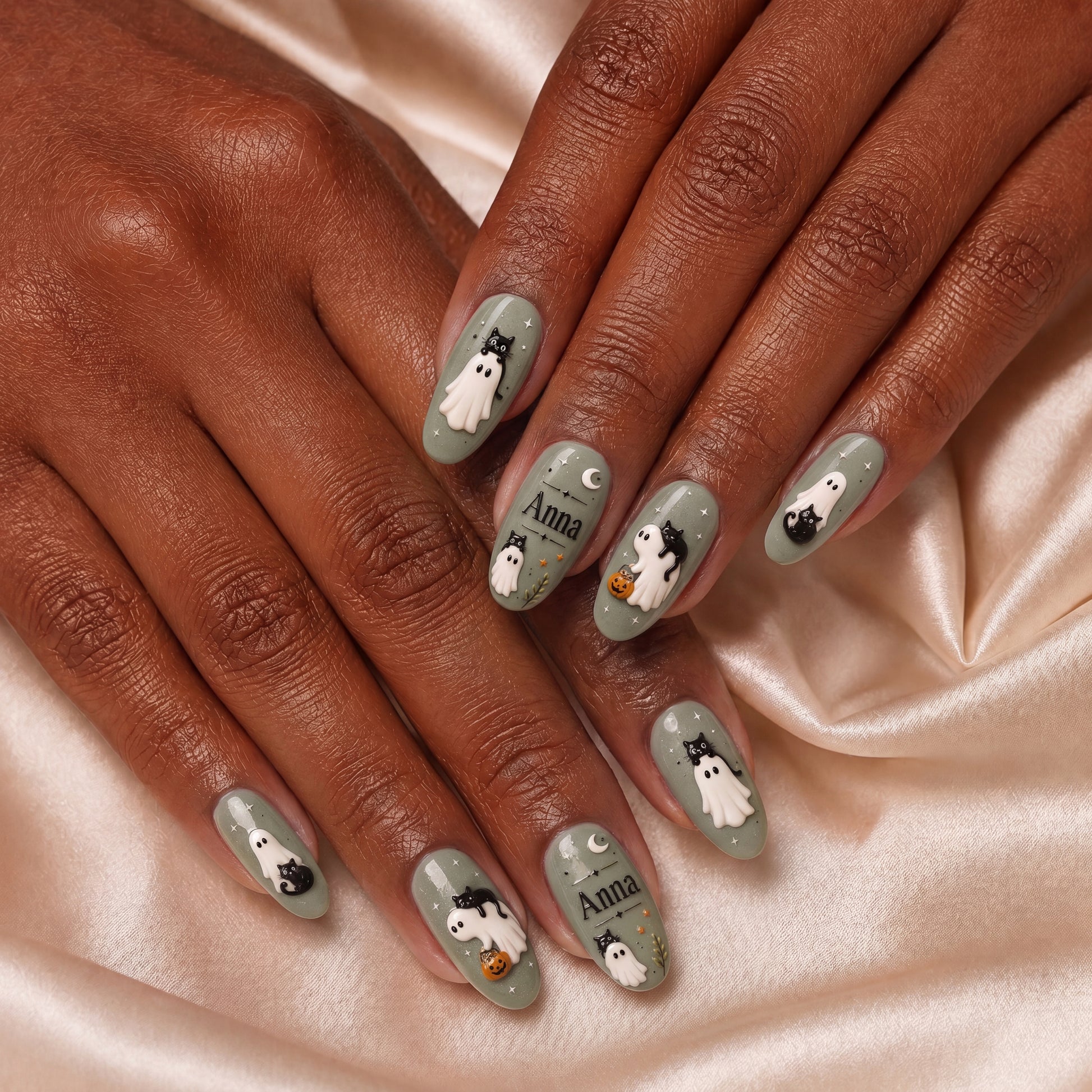 Phantom Purr - Personalized Press-On Nails