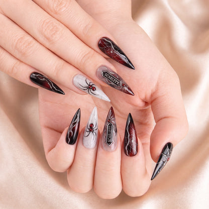 Velvet Venom - Personalized Press-On Nails