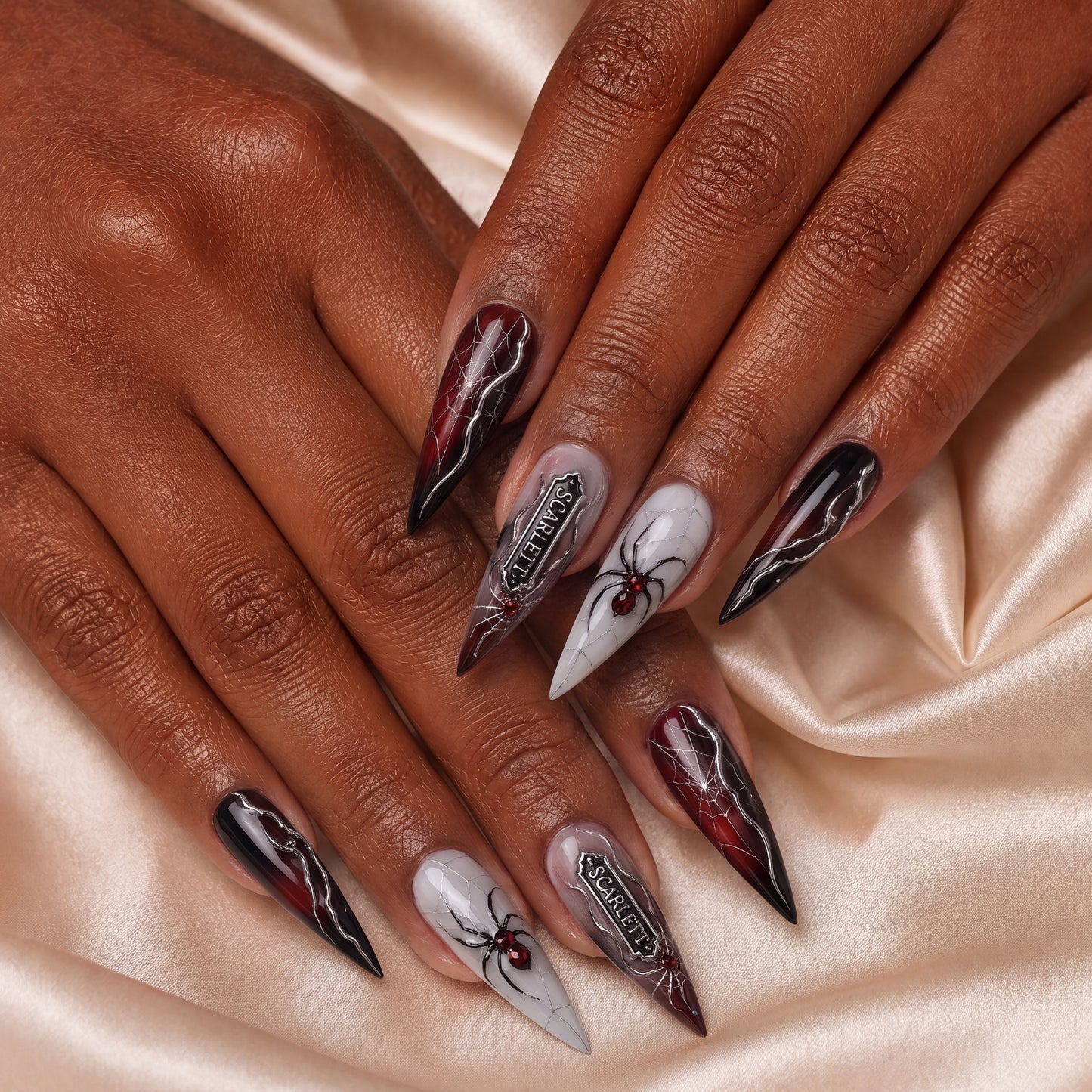 Velvet Venom - Personalized Press-On Nails