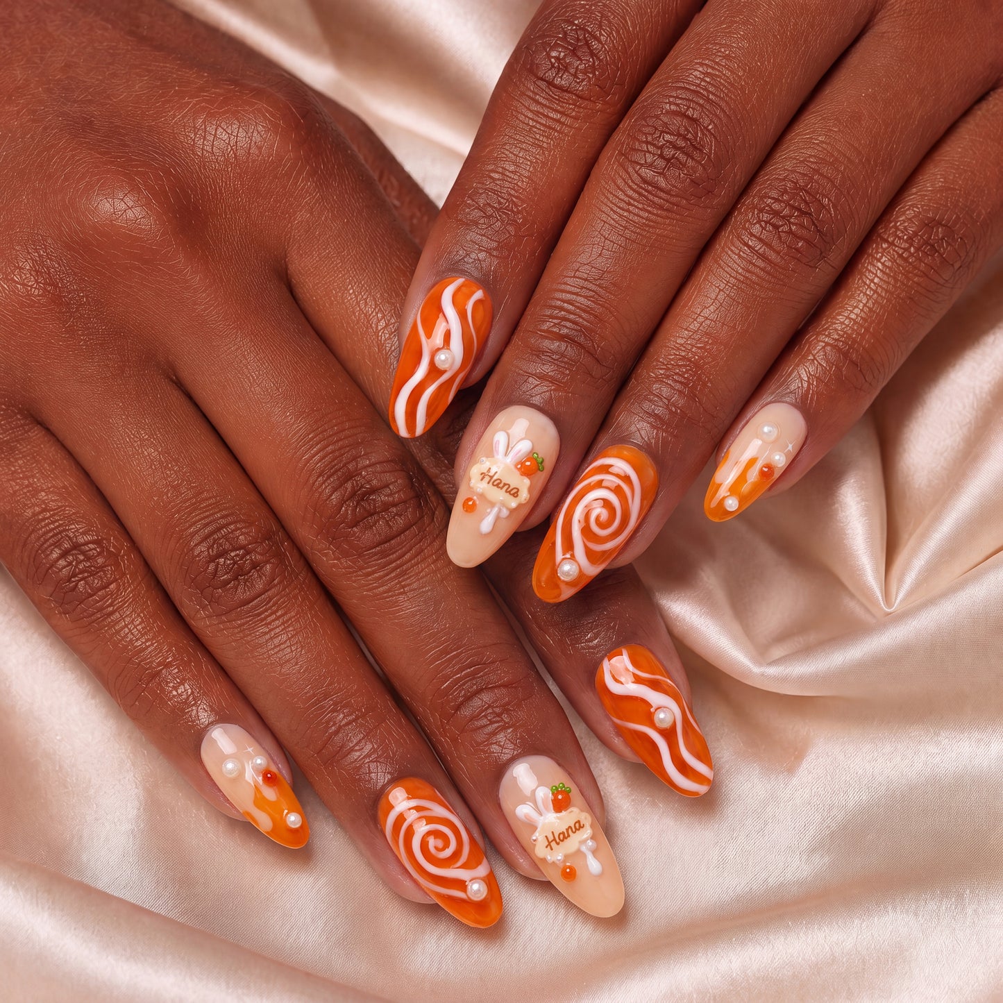 Candy Carrot - Personalized Press-On Nails