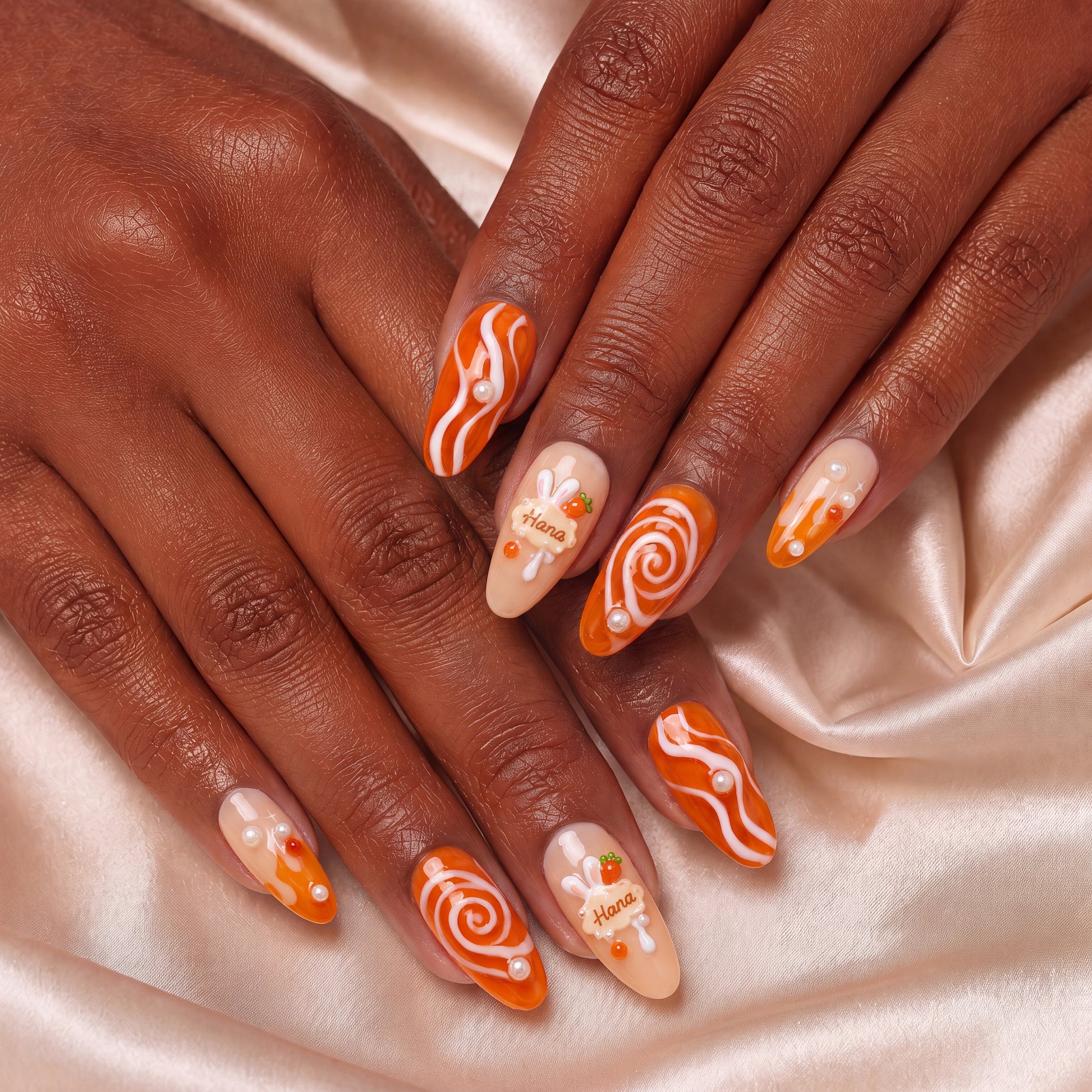 Candy Carrot - Personalized Press-On Nails