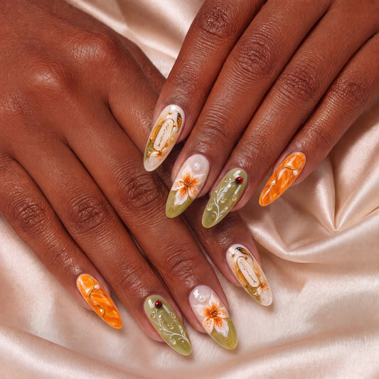 Monarch Meadow - Personalized Press-On Nails alternate image