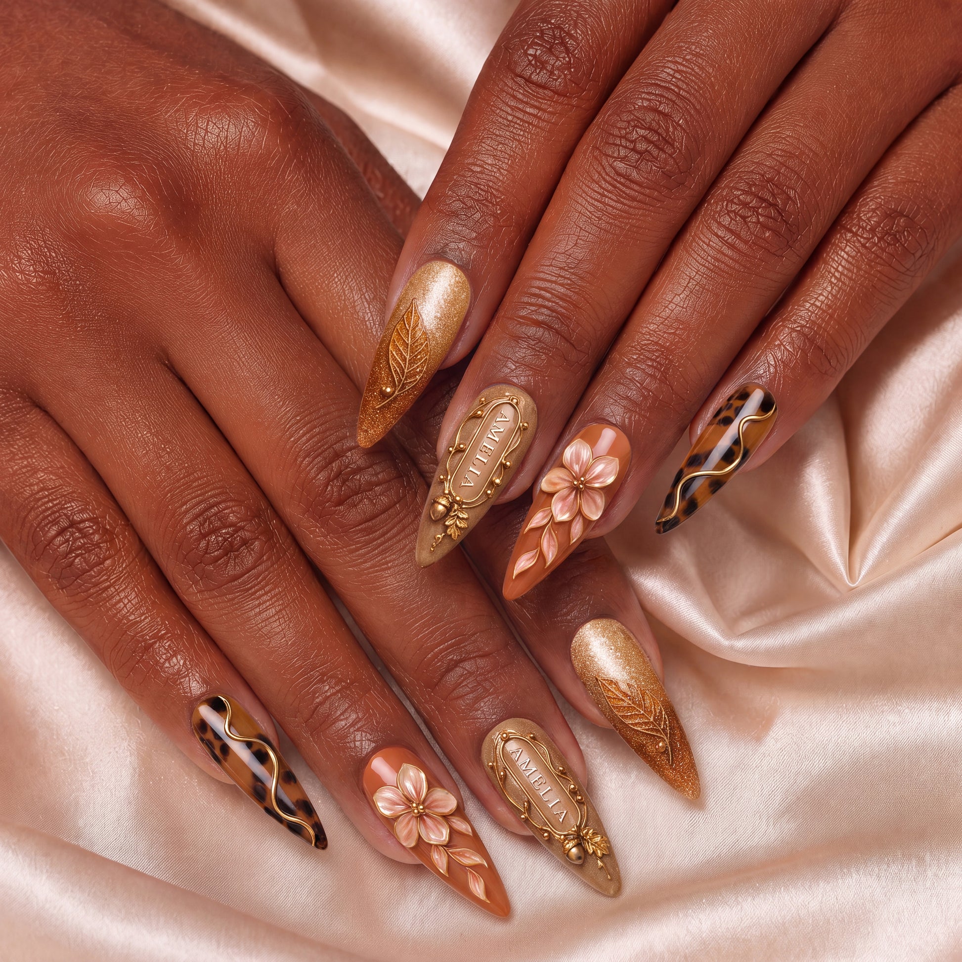 Amber Thicket - Personalized Press-On Nails