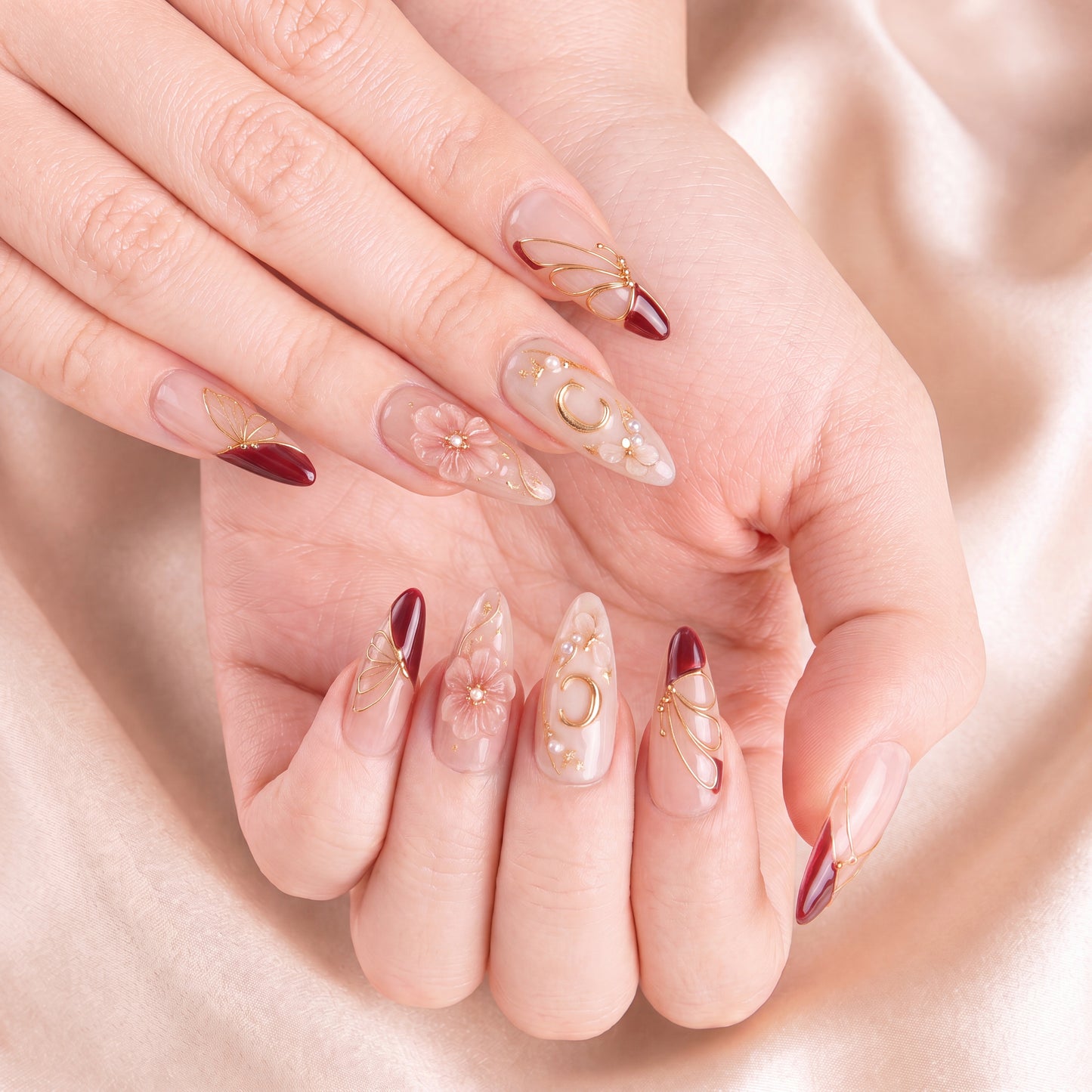 Blush Monarch - Personalized Press-On Nails