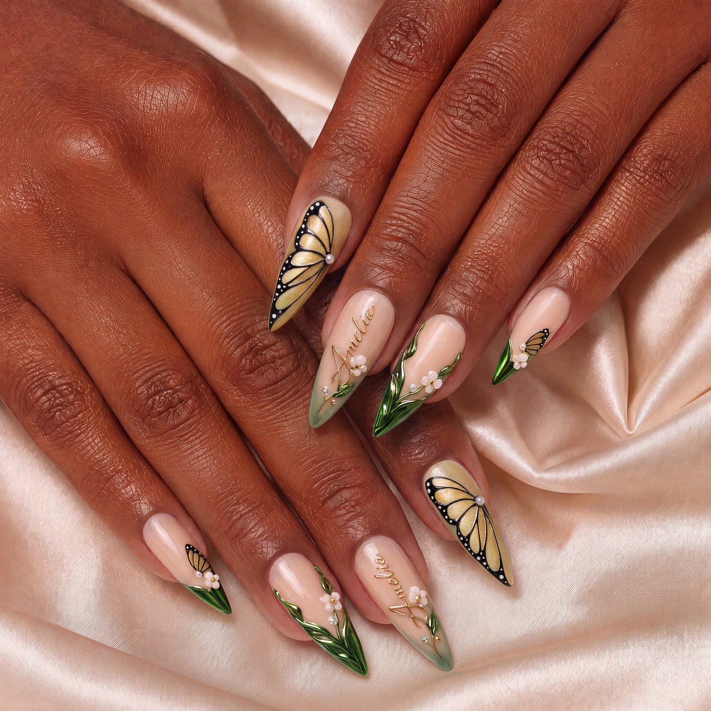 Jade Canopy - Personalized Press-On Nails