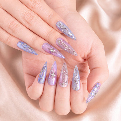Astral Opaline - Personalized Press-On Nails