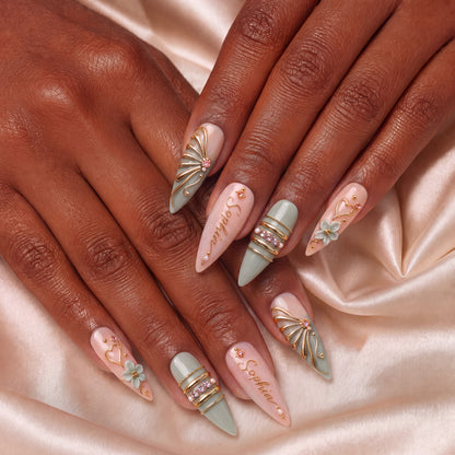 Blush Eden - Personalized Press-On Nails