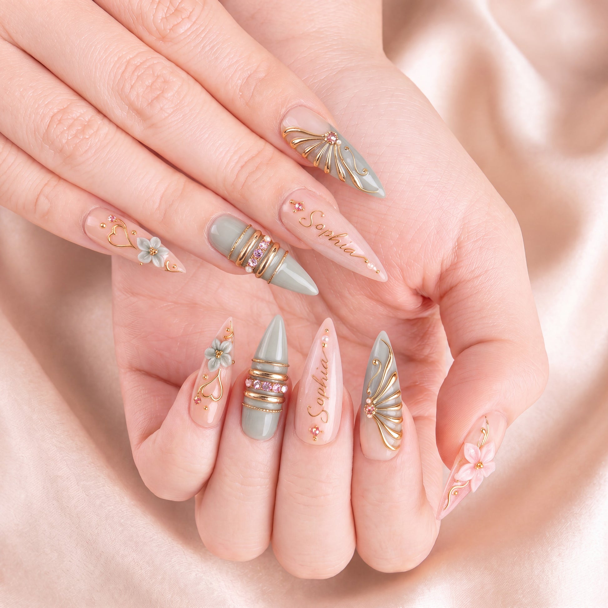 Blush Eden - Personalized Press-On Nails