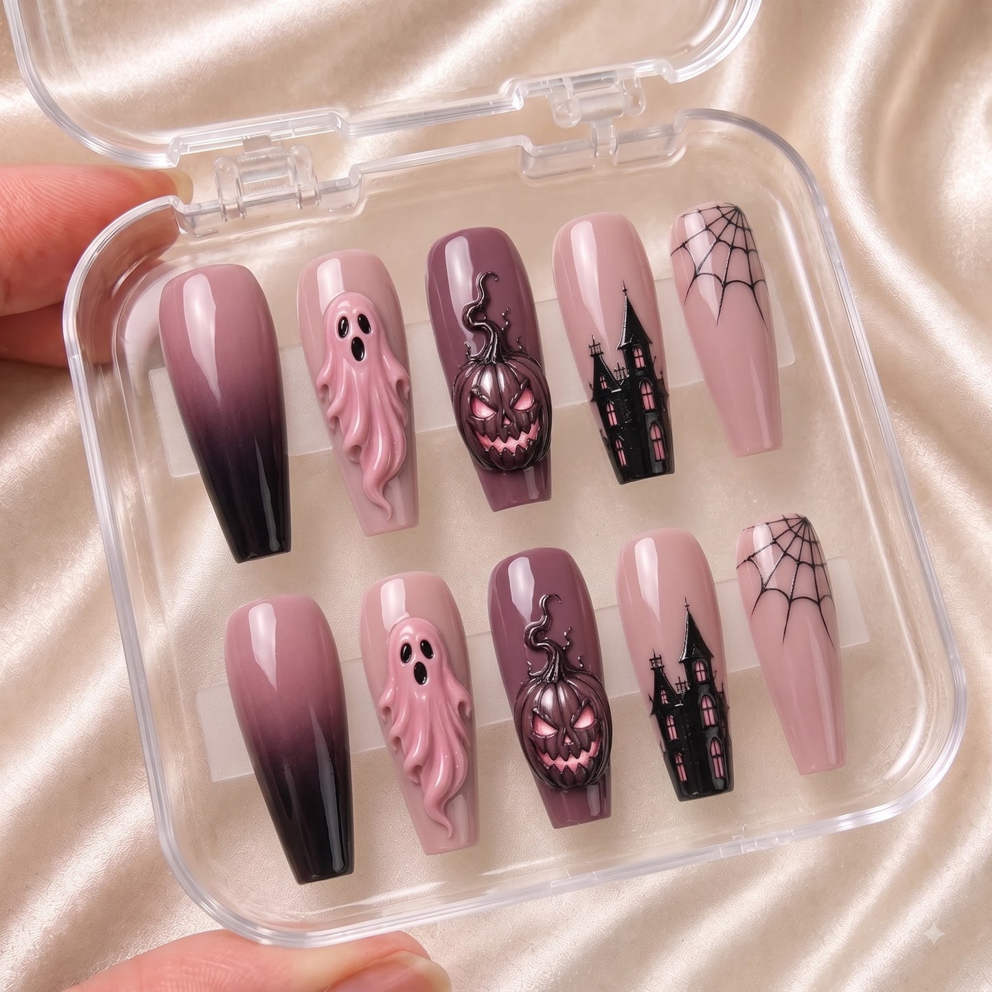 Dusty Rose Haunting- Personalized Press-On Nails