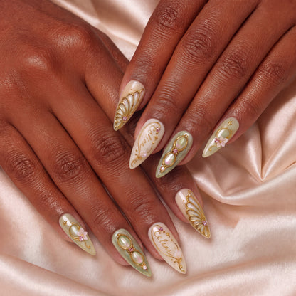 Whispering Opal - Personalized Press-On Nails