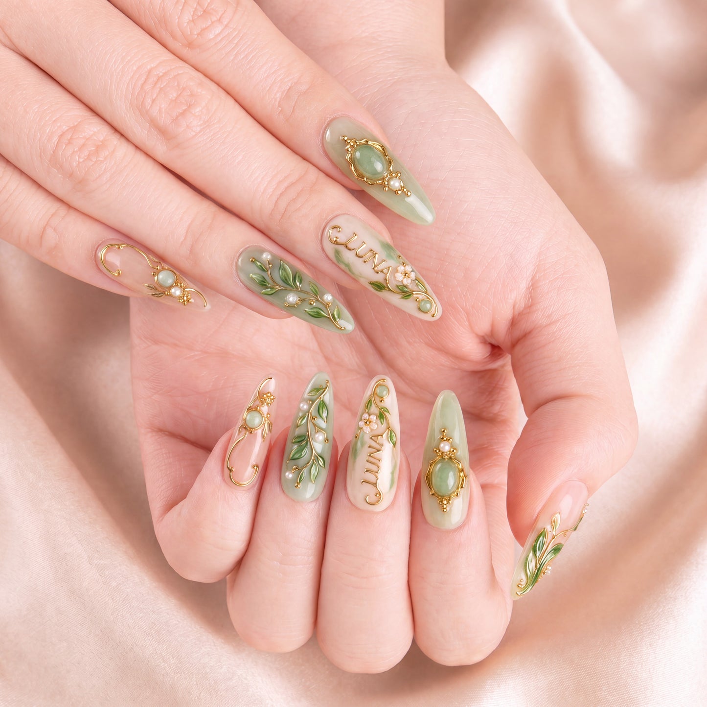Jadevine Reverie - Personalized Press-On Nails